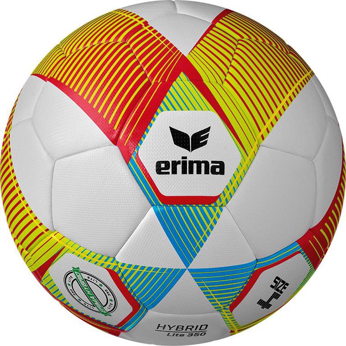 Erima Hybrid Lite 350 (Size 4) Lightbal - Rood / Curaçao | Maat: 4