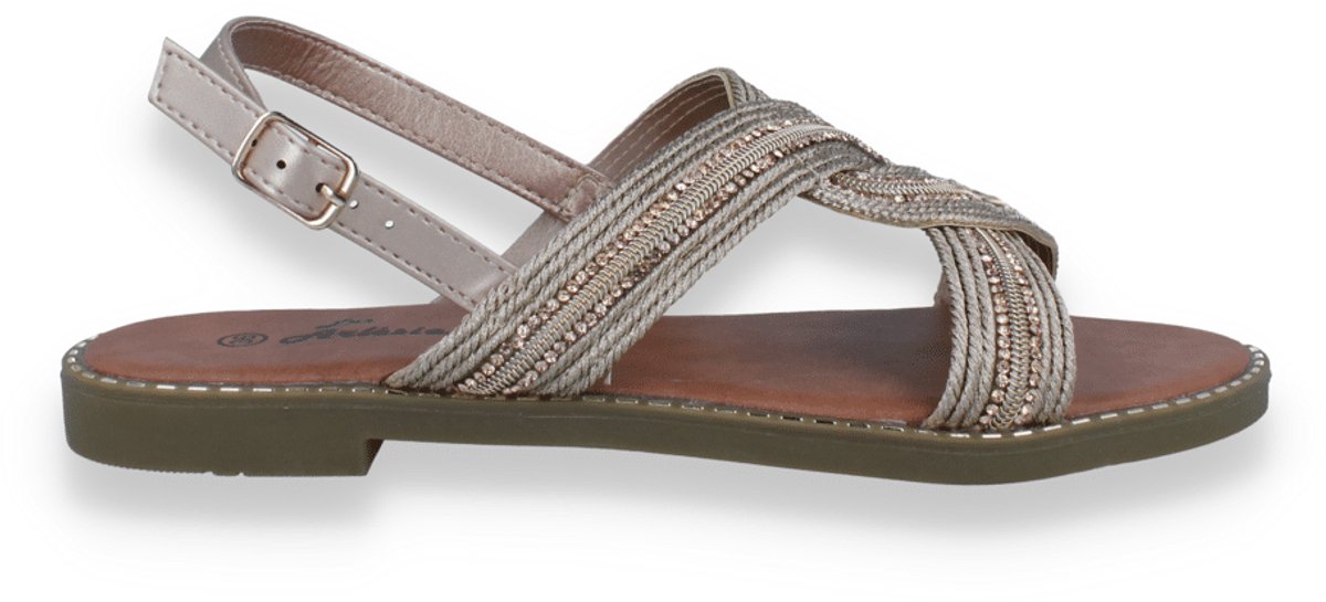 Mode-mania Dames Sandaal | Goud | Maat: 37