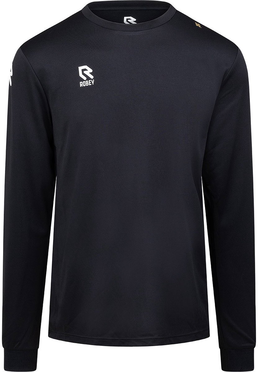 Robey Crossbar Voetbalshirt Lange Mouw Heren - Zwart | Maat: XL