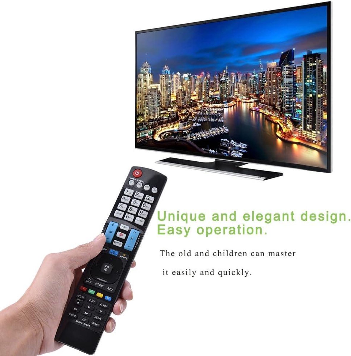 Smart TV afstandsbediening - Universeel - Vervanging - Eenvoudig in gebruik