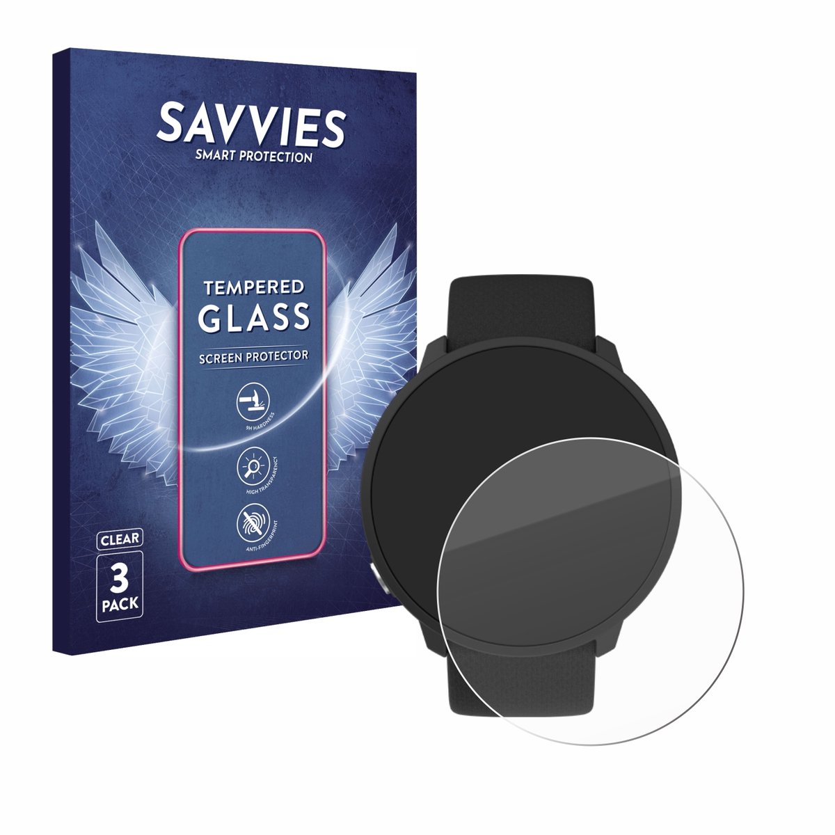 Savvies - Glas Screenprotector voor Polar Unite - Gehard Beschermglas 9H 3 Stuks