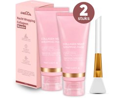 Collageen Wrapping Masker - 2 stuks - 150ML - Nacht gezichtsmasker - Hydraterend & Verstevigend - Korean skincare - peel off