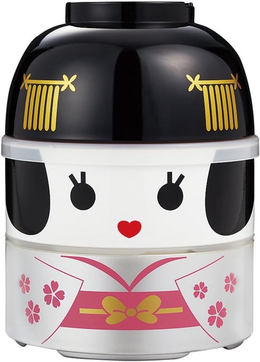 Japanse Bento Lunchbox Tweelaags met Losse Binnenkom