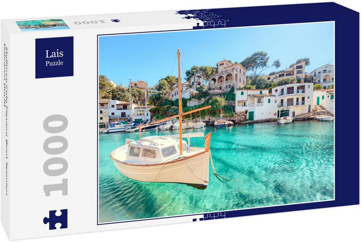 Puzzel Mallorca Cala Figuera Boot Spanje Balearen 1000 Stukjes