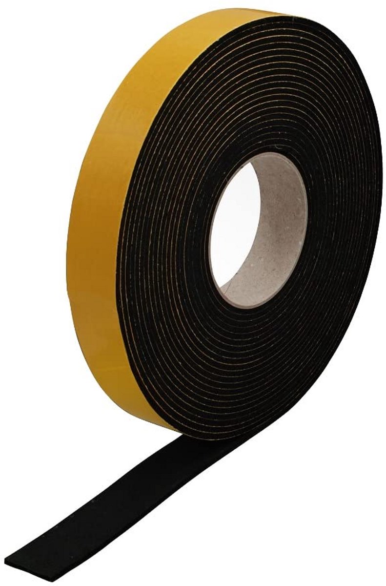 Zelfklevende EPDM Afdichtingsband Zwart 1mm Dik en 20m Lang