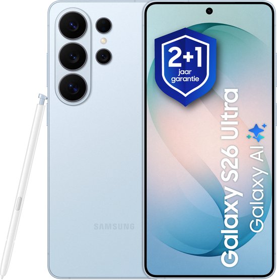 Samsung Galaxy S26 Ultra 256GB Sky Blue smartphone Privacy Display 100x zoom Nightography AI-camera Snapdragon 8 Gen 5