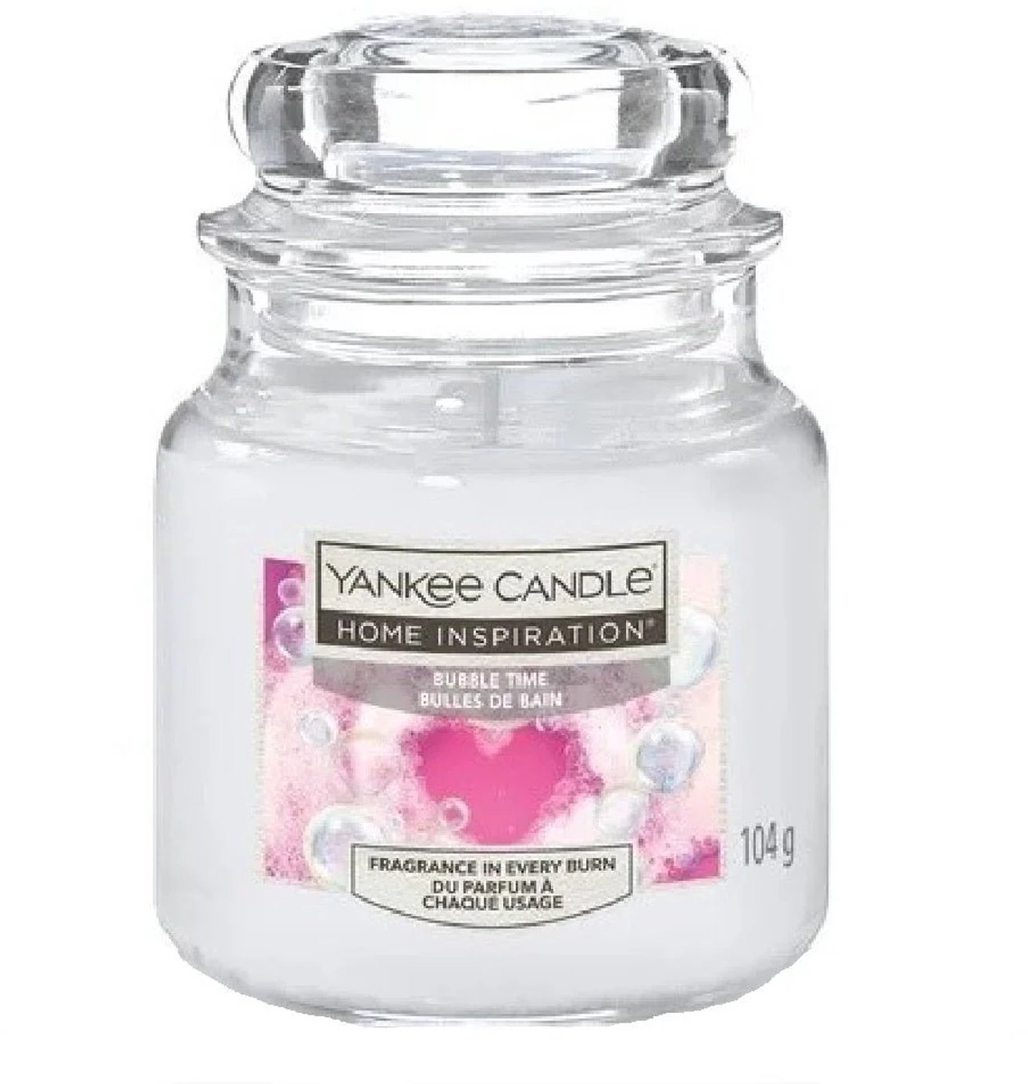 Yankee Candle HOME INSPIRATION BUBBLE TIME GEURKAARS 104 GRAM Wit