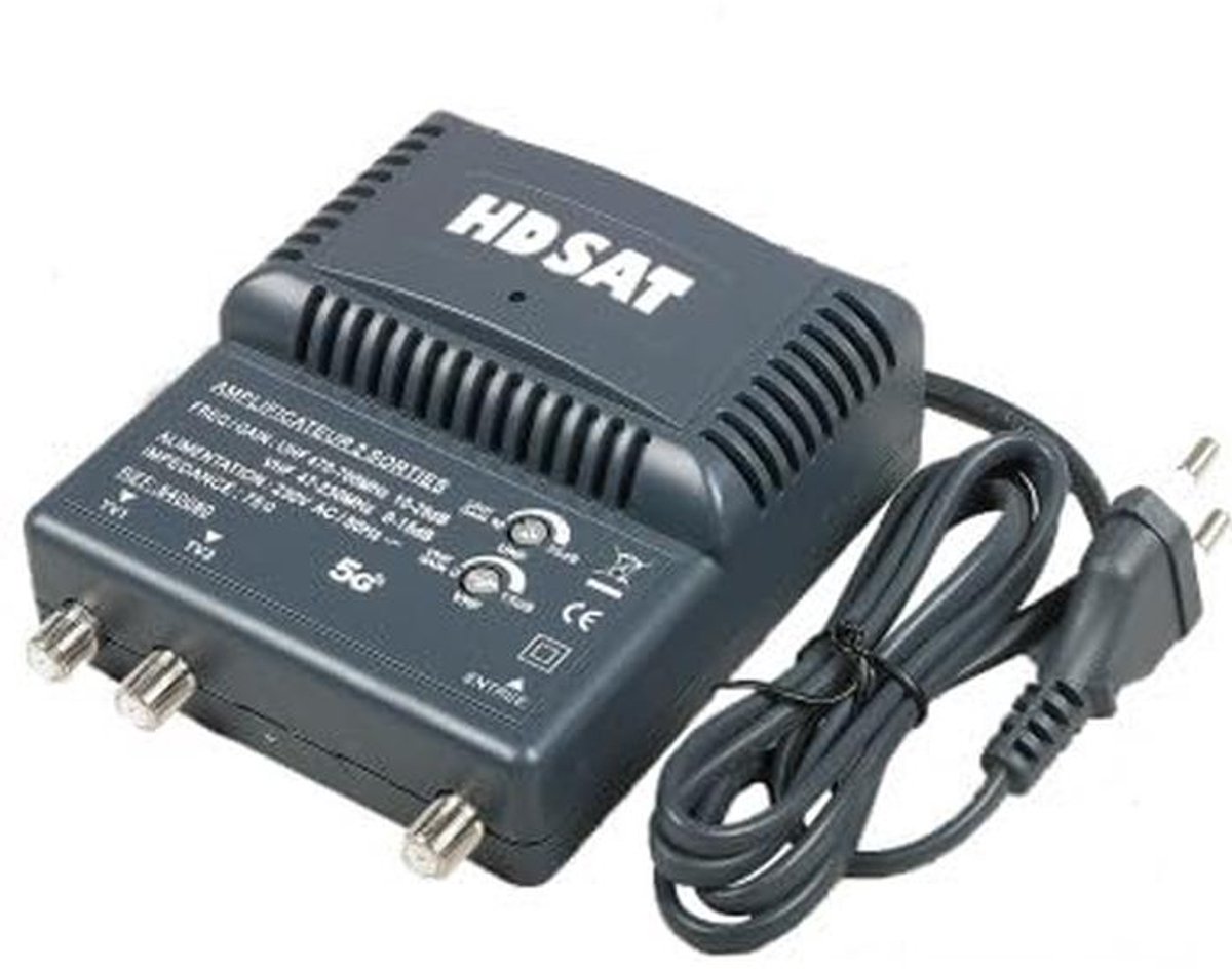 Twee Uitgangen TV Antenne Versterker voor Binnen 220V Signaalbooster