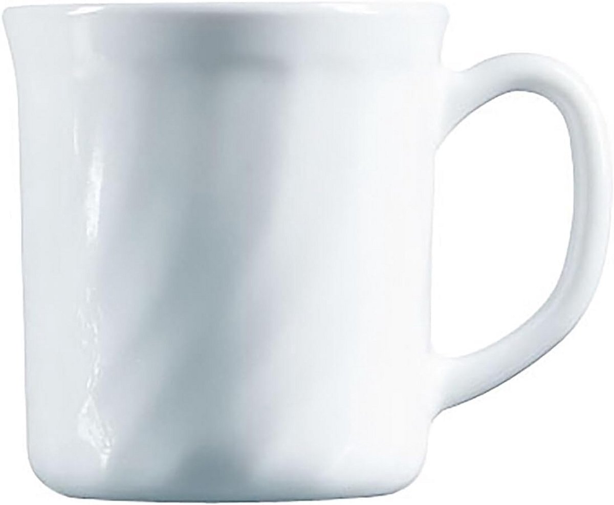 Set van 6 Transparante Glazen Koffiemokken 230ml - Stevig Opaline Glas
