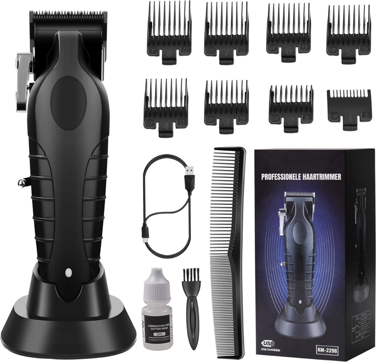 REN® Trimmer Baard - Trimmer - Zwart - 17x 5x 5 cm; 290 g