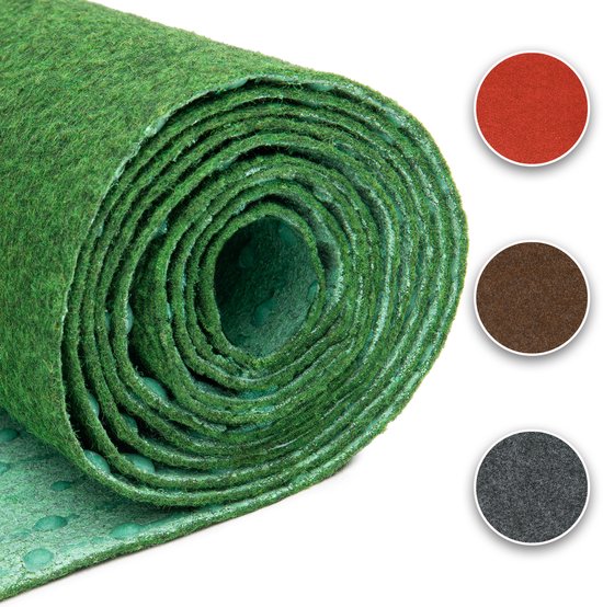 Tapiso Kunstgras Pemba Tapis de Gazon Vert 1 cm Balcon Terrasse Jardin Taille - 200x1450