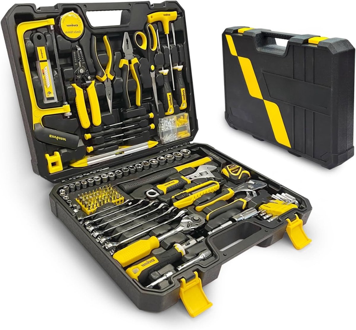 VIN® 222 Delige Gereedschapset in Koffer - Toolbox - Gereedschapskoffer Gevuld – Huishoudelijke Gereedschapskist - Basisgereedschap – Handgereedschap