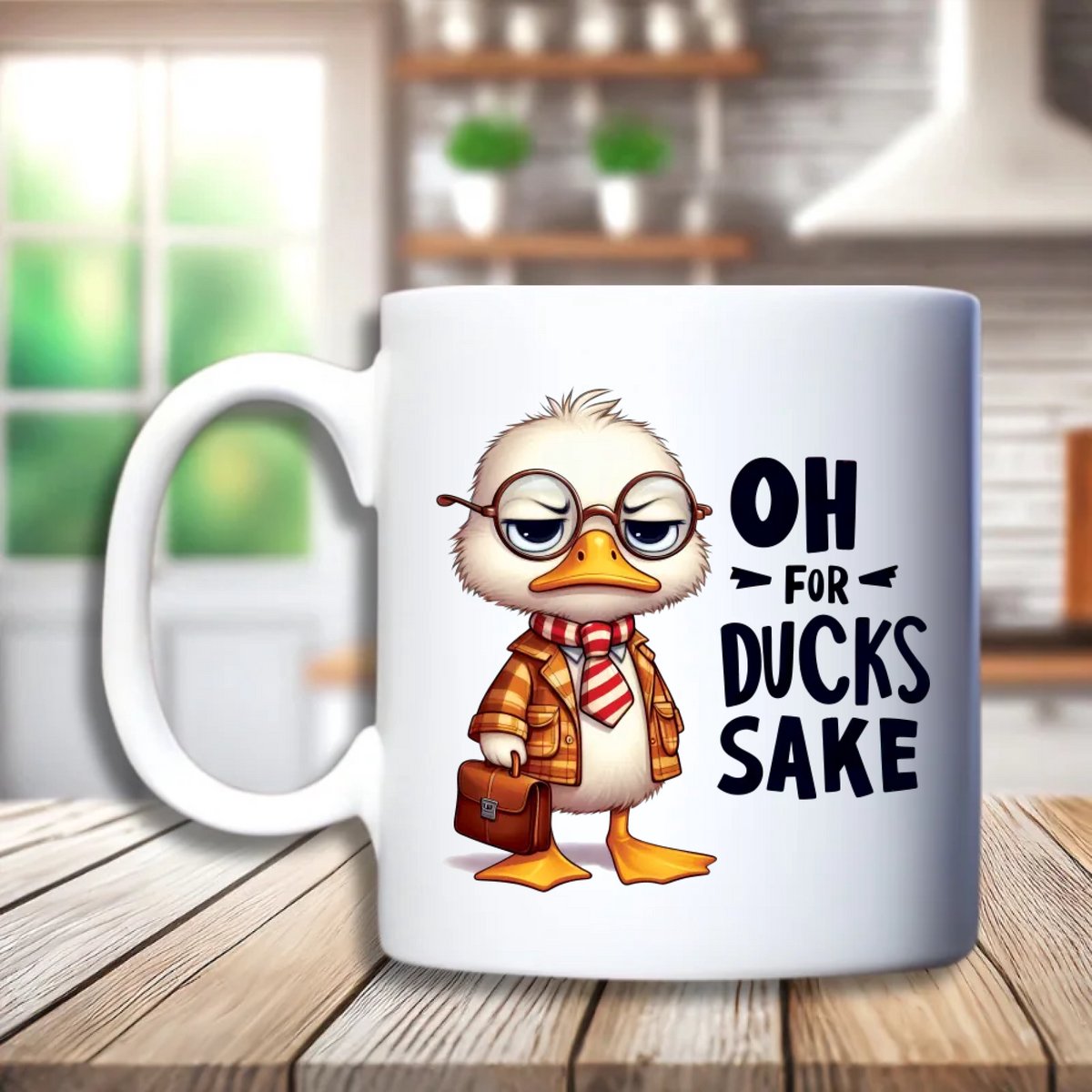 Funny Duck Quotes Mok – Grappige Eenden mok – Keramische Beker 300 ml – Humor Cadeau – Diverse Designs
