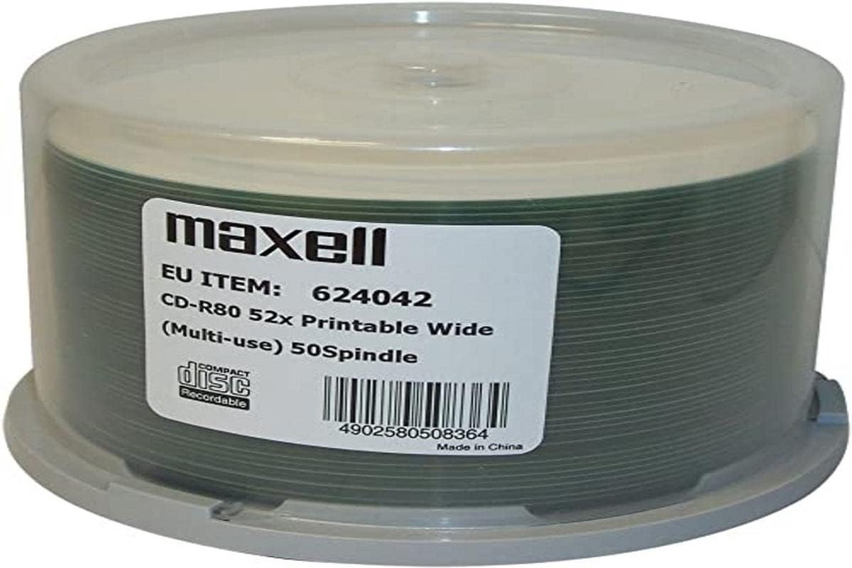 CD-R Opnamebare Compact Discs 50 Stuks 80 Minuten Opslag