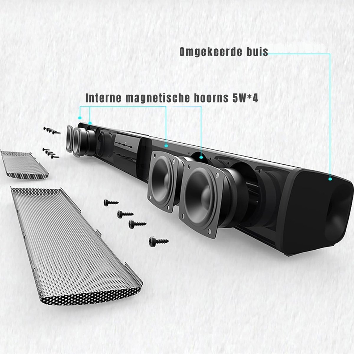 Groupe SEB RONN® Soundbar met DSP-Technologie - Bluetooth Zwart - afbeelding 2