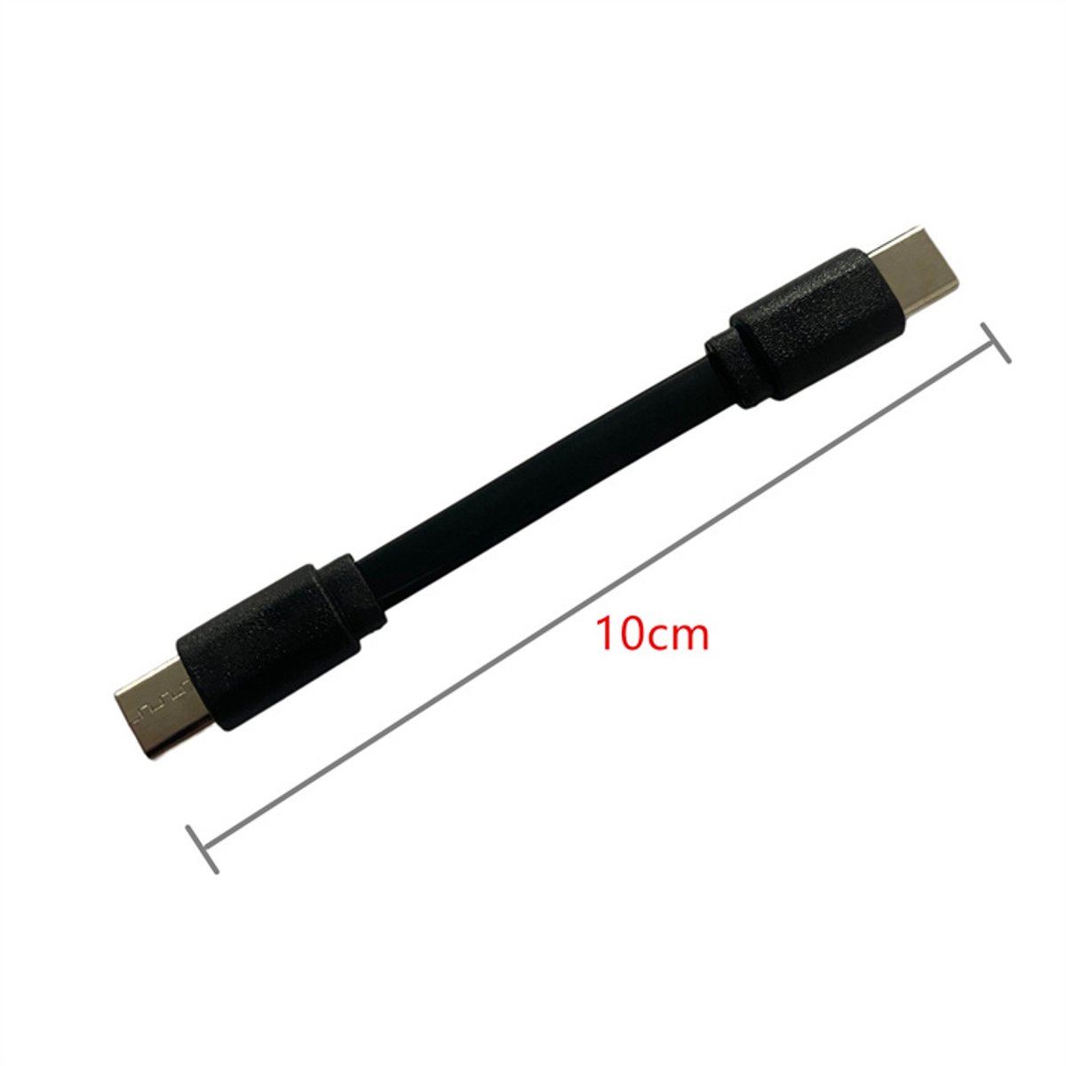 USB-C naar USB-C kabel 10 cm – korte snellaadkabel voor powerbank, laptop, Samsung, iPhone 15+ en MacBook - Afbeelding 3