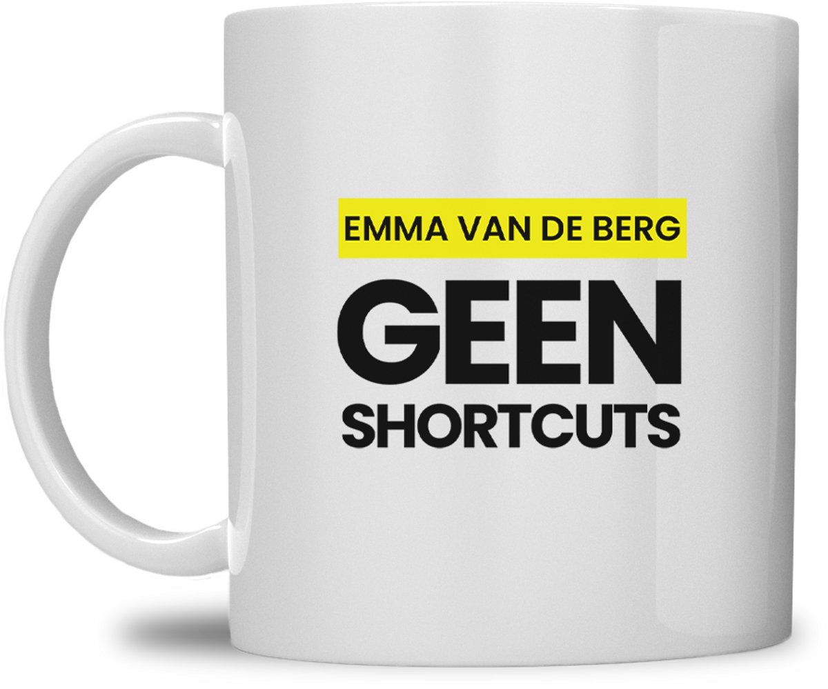 fitgirl mok | gepersonaliseerd met naam | geen shortcuts | wit | speciaal voor de hyrox liefhebbers | fit girl gym
