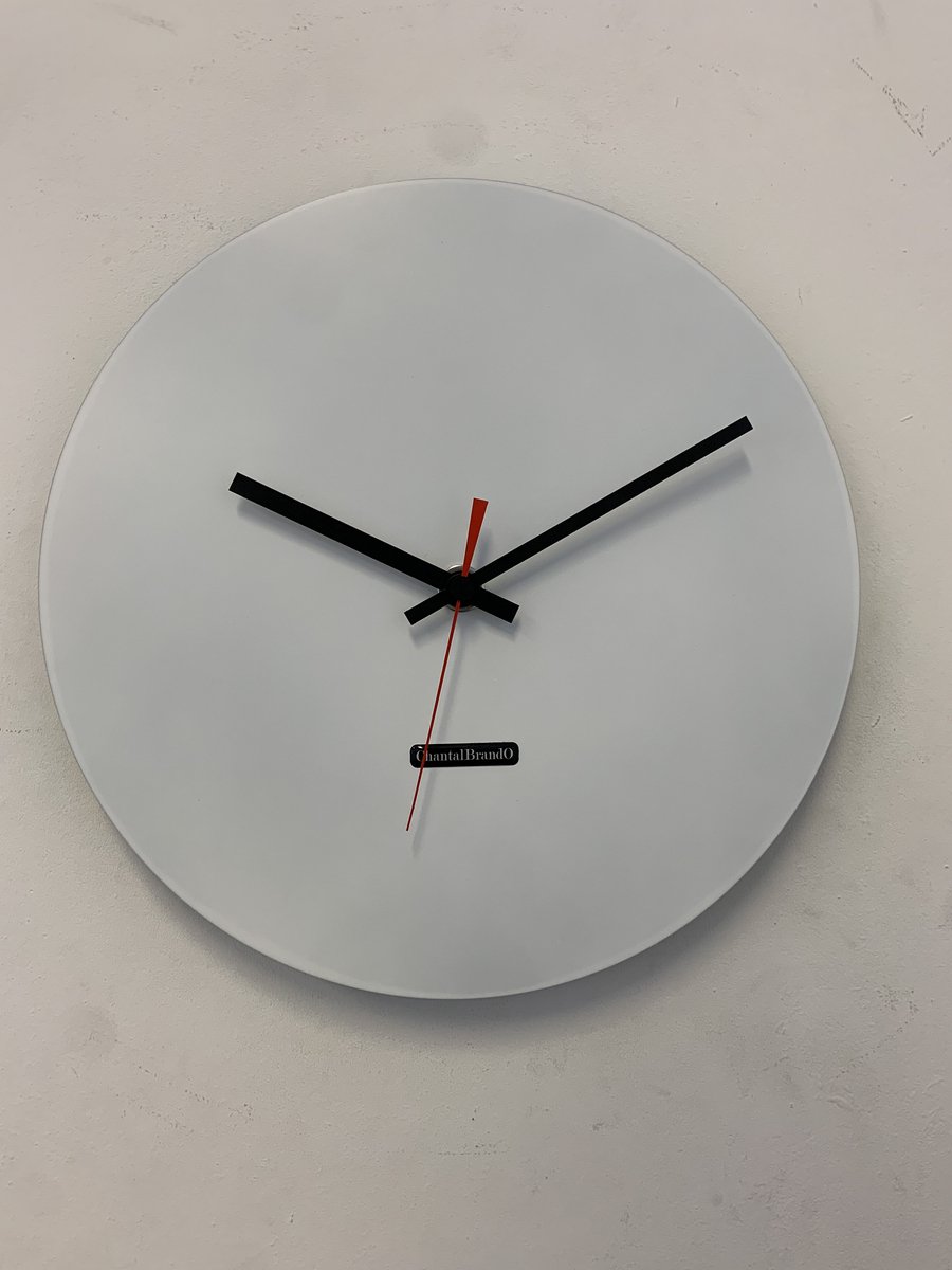 MOSACLOCK WHITE LABEL 34 LABEL Wandklok Modern Industrieel Design WIT