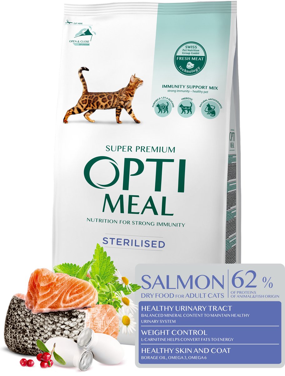 Optimeal Optimeal gesteriliseerde katten droogvoer met zalm - 1,5 kg