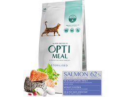 Optimeal gesteriliseerde katten droogvoer met zalm - 10kg