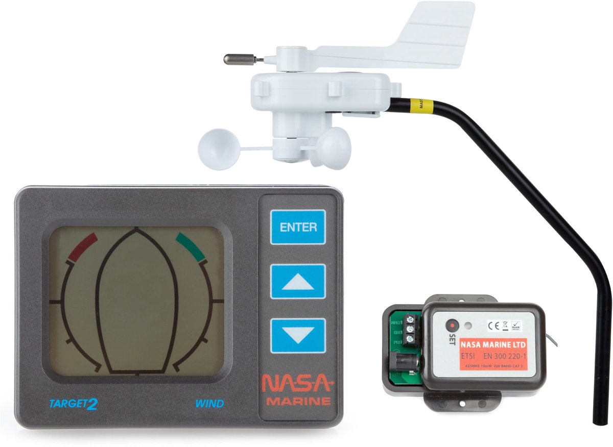 NASA Windmeter TARGET V2 complete set met draadloze Mastunit | TAR-WW