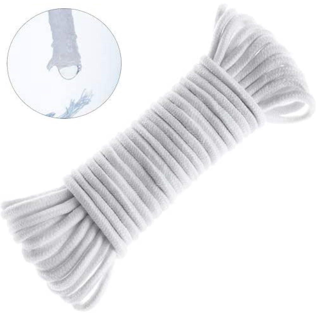 TuseRxln Wick String - Watergeefset - Zelfbewaterend Capillaire Snoer - 15 m - Voor Plantenpot & Tuin