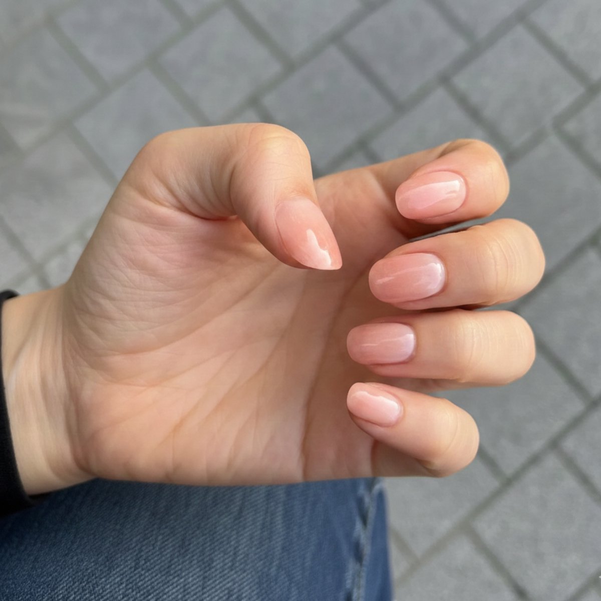 Nailo Gellak Stickers - Roze - Peachy Ombre - Gel Nagel Stickers UV - 28 stuks - Nail Art - Gel Nail Wraps