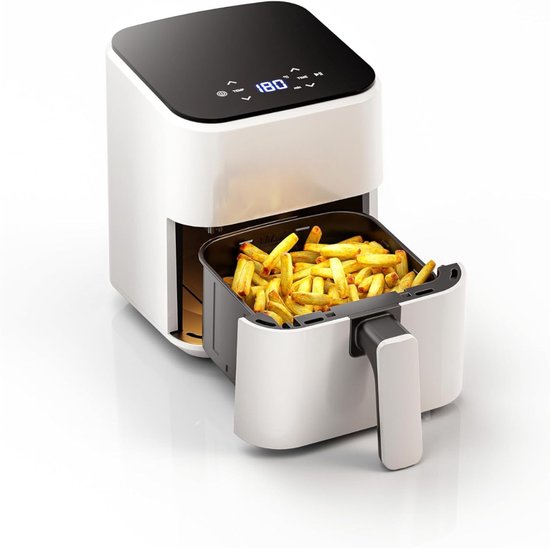 RONN® Mini Airfryer - Airfryer - Heteluchtfriteuse - Compact - Wit - ‎26cm x 21cm x 28cm; 3 kg
