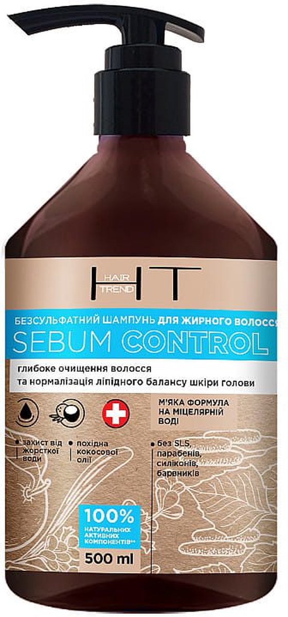HAIR TREND - Shampoo voor vet haar - Talg controle - 500ml