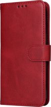 Peachy Bookcase Wallet kunstleer hoesje voor iPhone 14 Pro Max - rood