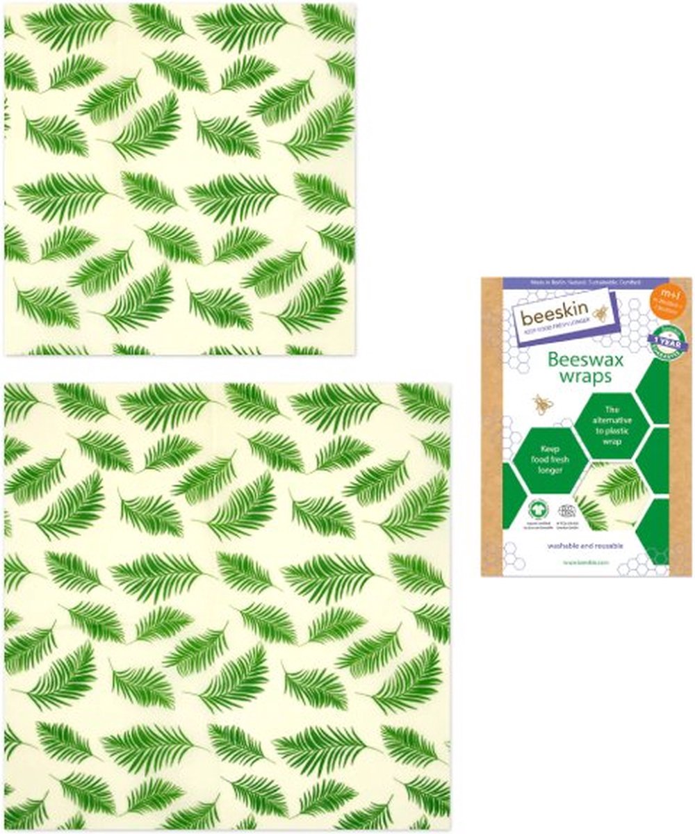 Bijenwasdoeken Set - Medium en Large - Palm Leaves