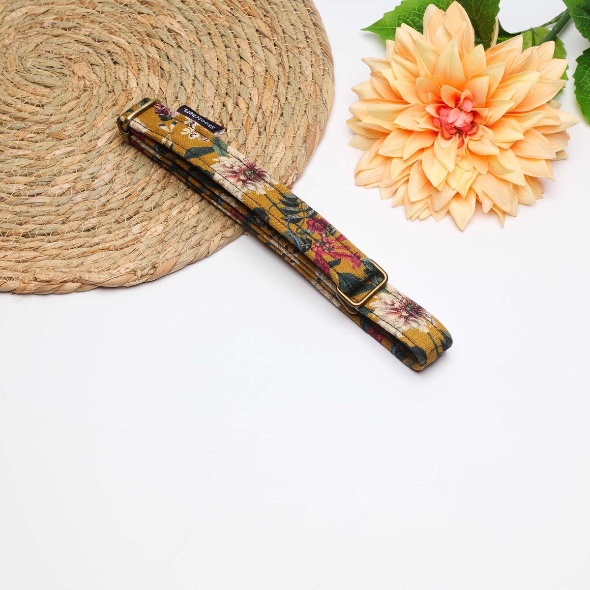 Honden wurgriem Snake Flowers maat M