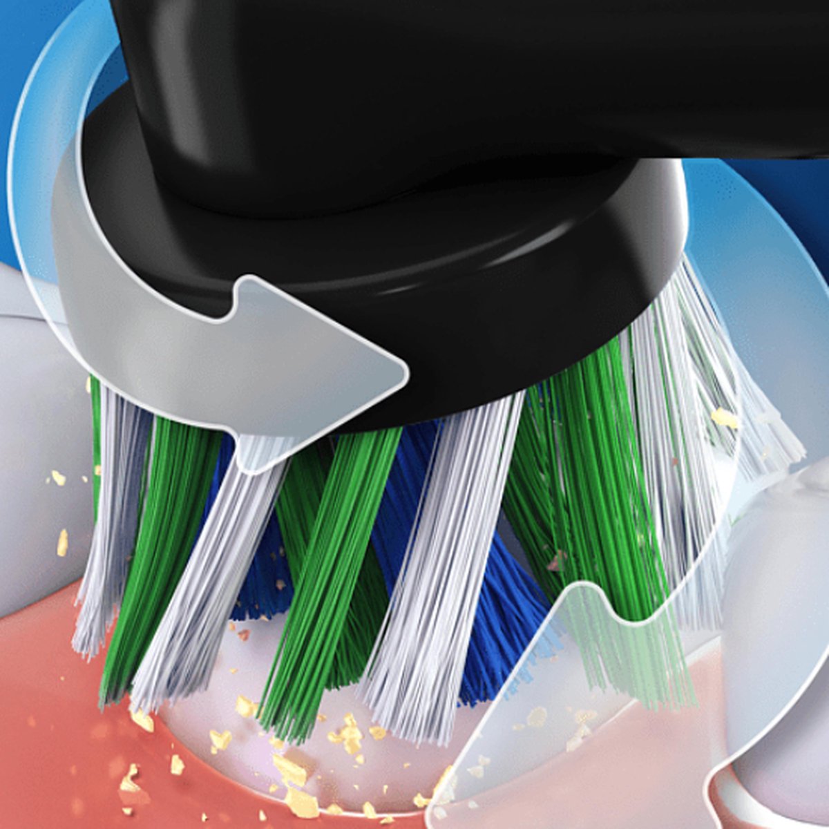 Afbeelding 2 van Oral-B Vitality 100 - Duo Zwart en Lila - Gift edition - Elektrische Tandenborstel