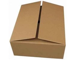 Verzenddozen - 25 stuks amerikaanse vouwdoos - 350 x 240 x 130 mm - stevige b golf karton - bruin