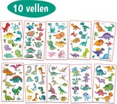 Dino Sticky Tattoos - Dinosaurus Decoration - Sticky Tattoos Treat - Sticky Tattoos For Garçons - Shoe Presents Sinterklaas - Noël Gift - Hand Out - Birthday Décoration Filles - Hand Out Gifts - Children's Party - Tattoo Enfants - 10 Feuilles
