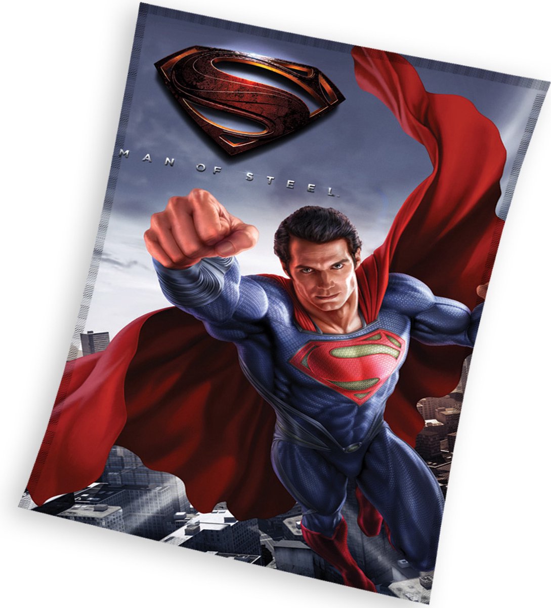 Superman - Fleece - Plaid - 110x140 cm - Blue