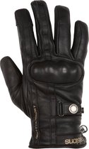 Helstons Burton Hiver Leather Choco Black T8 - Maat T8 - Handschoen