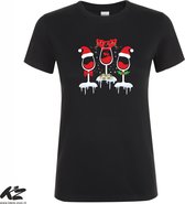 Klere-Zooi - Kerstwijn - Dames T-Shirt - XL