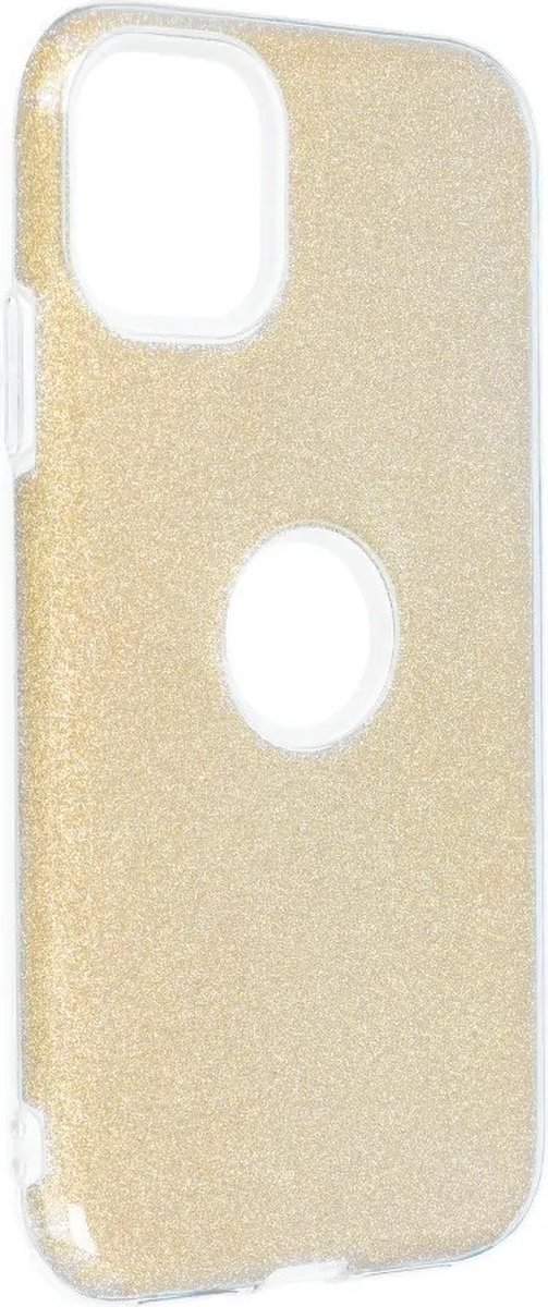 Glanzende Glitter Back Cover hoesje iPhone 13 - Goud