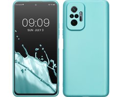 kwmobile telefoonhoesje geschikt voor Xiaomi Redmi Note 10 Pro - Hoesje voor smartphone - Back cover in metallic mintgroen