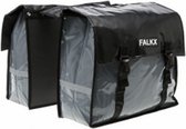 Falkx Dubbele Fietstas Zwart / Grijs - 40 L - Bisonyl - Geschikt voor E-bikes