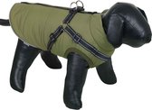 Nobby Hondenjas Groen Salus - 20 cm - Reflecterend - Winddicht - Waterdicht - Rits - Winter - Hondenkleding