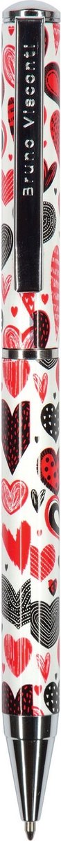 Bruno Visconti Luxe Balpen Dolce Vita series harten fantasie motief | Fine punt (0.7 mm) met blauwe inkt