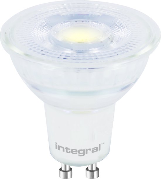 Integral GU10 LED spot glas 4,7 watt wit 4000K niet dimbaar |