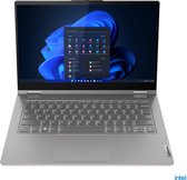Lenovo ThinkBook 14s Yoga i7-1255U Hybride (2-in-1) 35,6 cm (14") Touchscreen Full HD Intel® Core™ i7 16 GB DDR4-SDRAM 512 GB SSD Wi-Fi 6 (802.11ax) Windows 11 Pro Grijs