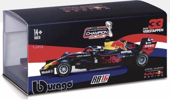 Bburago Red Bull F1 RB18 #1 Max Verstappen Formule 1 saison 2022 dans un  étui de