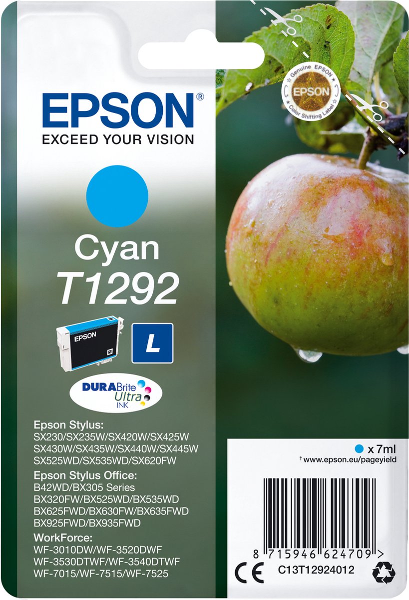 Epson T1292 - Inktcartrdige / Cyaan