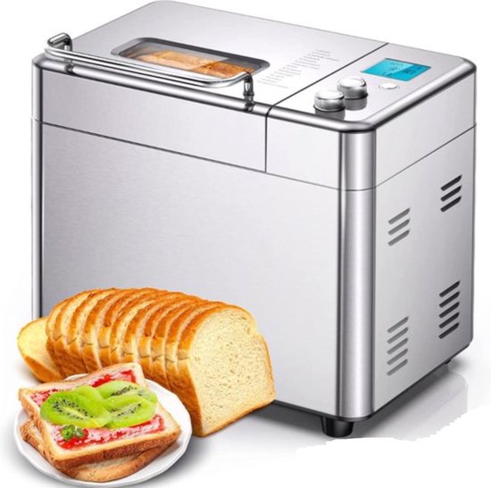 Liv's Broodbakmachine - Broodmachine - 1000g - 600W - Zwart | bol