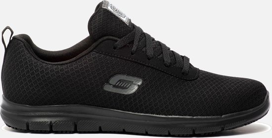 Foto: Skechers work ghenter bronaugh sneakers zwart dames maat 36