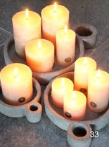 Brynxz - stompkaars - rustic candle - nature - d7 h12